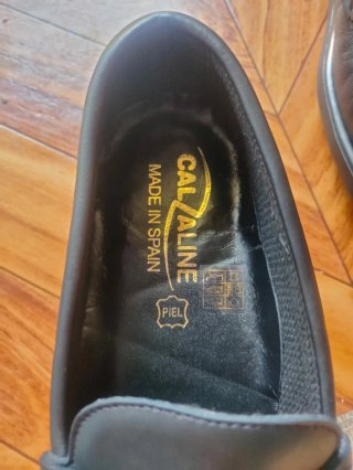 Zapatos de piel CALZALINE negros hombre