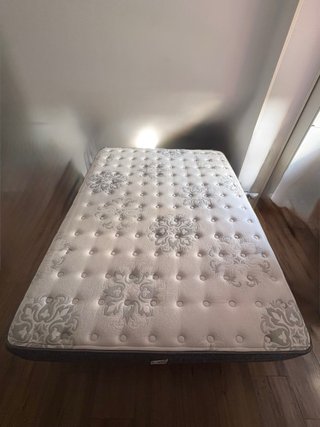 Colchón VISCO + Base tapizada FLEX. 150x200x30cm