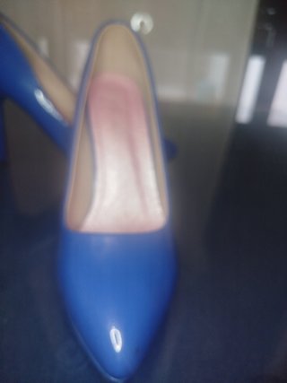 Zapatos de tacón azul talla 39