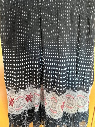 Vestido Zara Negro con Lunares Blancos