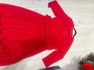 Vestido Matilde Cano Rojo Largo talla 54