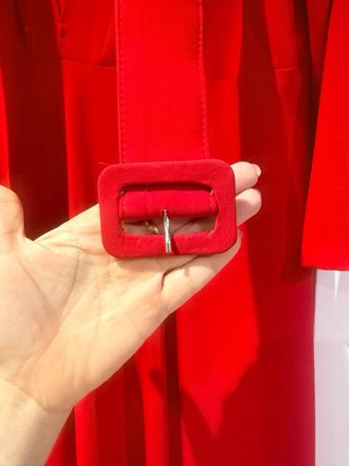 Vestido Matilde Cano Rojo Largo talla 54