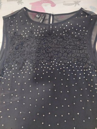 Vestido de fiesta con pedrería