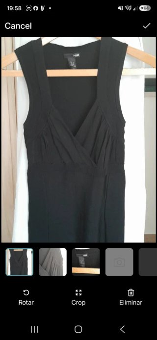 Vestido negro ajustado Talla XS