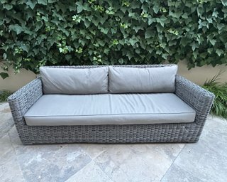 2 Divani St Raphael Maison du Monde in Rattan Grigio