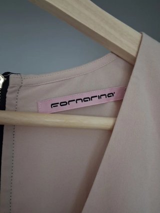 Vestido Fornarina fiesta rosa y negro Talla S