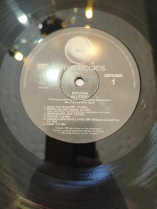 DISCO VINILO NIRVANA In Utero 1993 Holland