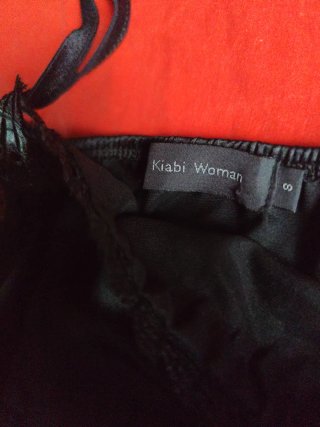 Conjunto Falda y Top Negro Bordado Nuevo sin estre
