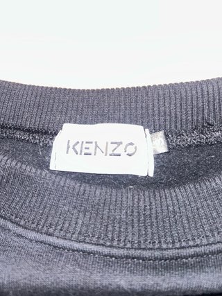 Sudadera Kenzo Negra con Logo Bordado