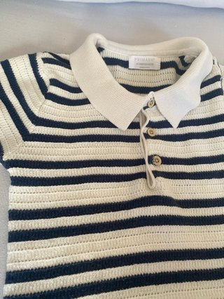 Polo de punto a rayas
