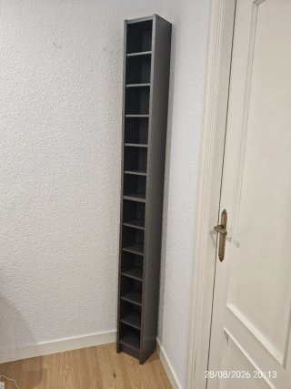 Mueble Estantería CD IKEA GNEDBY Gris