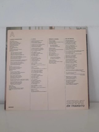 Vinilo LP Serrat - En Tránsito+ Insert letras