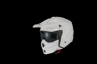 Casco Unik Trial Blanco Brillo