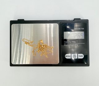 Cadena Bilbao de oro de 18k, 2.69 g, 50 cm.