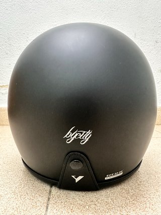 Casco de moto negro talla XL