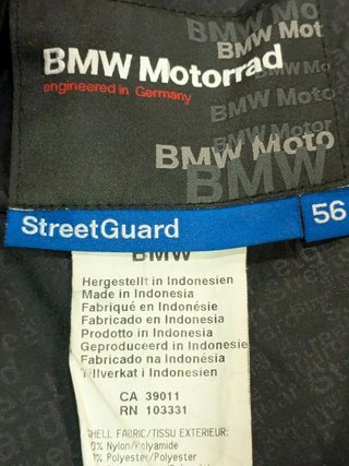 Chaqueta Moto BMW StreetGuard 4 Talla 56