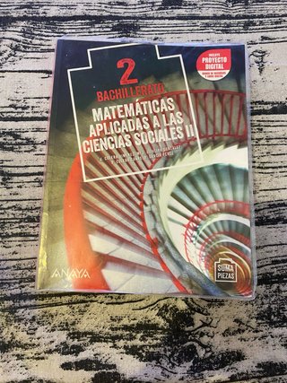 Libro Bachillerato Matemáticas Aplicadas Ciencias