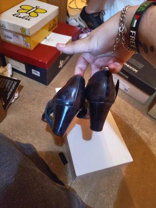 Zapatos Flamenco Piel Negros hechos a mano