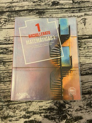 Libro Bachillerato Matemáticas 1 Anaya