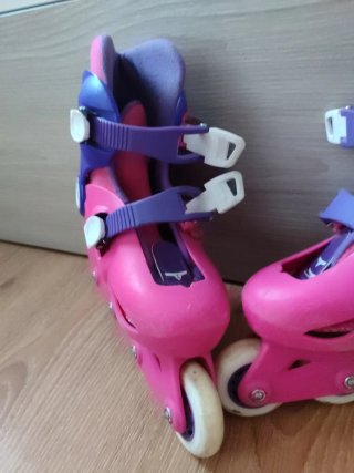 Patines en línea niña rosa y azul