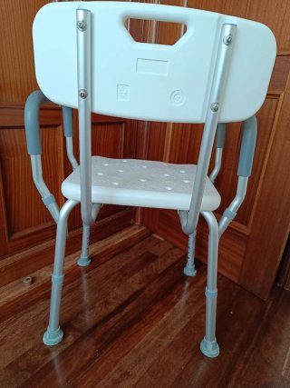 Silla de ducha con asiento y respaldo