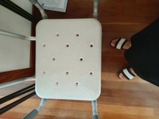 Silla de ducha con asiento y respaldo