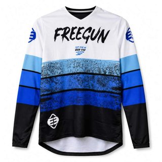 CAMISETA L SHOT STRIPE BLUE