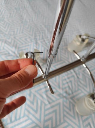 Lámpara de comedor moderna metal y cristal