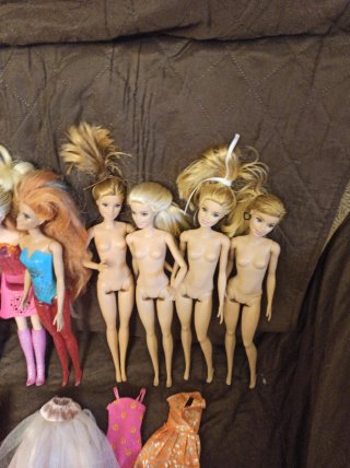 Lote 7 muñecas Barbies Mattel