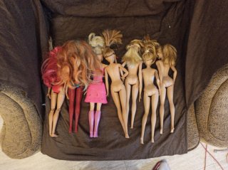 Lote 7 muñecas Barbies Mattel
