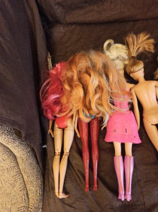 Lote 7 muñecas Barbies Mattel