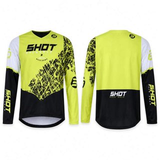 CAMISETA 10/11 AÑOS SHOT KID STORM LIME