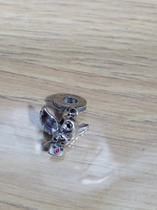 Charm Pandora Hedwig Harry Potter con Piedra Roja