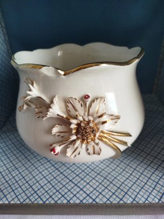 2 Maceteros Vintage Porcelana