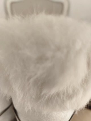 Botas MOU pelo blanco talla 37. Dos usos
