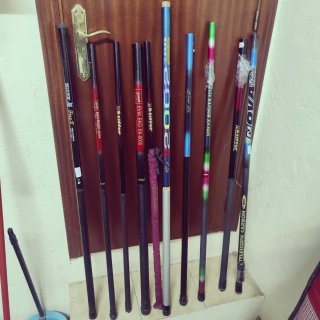 Cañas de pesca Blue Fox y Evia