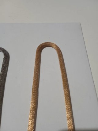 Collana donna colore oro e argento con strass