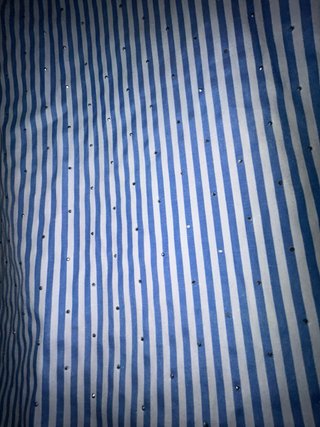 Camicia a righe con strass