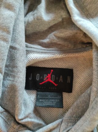 Sudadera Jordan Gris con Capucha