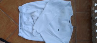 Sudadera Lacoste Blanca Poco Uso