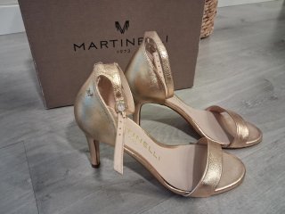 Sandalias Martinelli Piel Dorada Talla 37