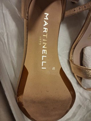 Sandalias Martinelli Piel Dorada Talla 37