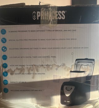 Panificadora Princess 152009 Negra NUEVA