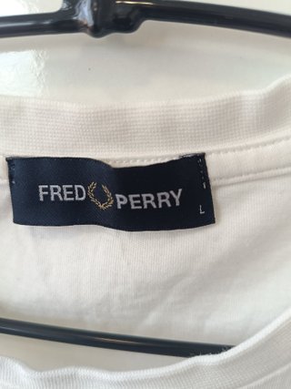 Camiseta Fred Perry Blanca Talla L