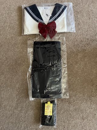 Cosplay Uniforme Escolar Japonés, Marinera, XL-2XL