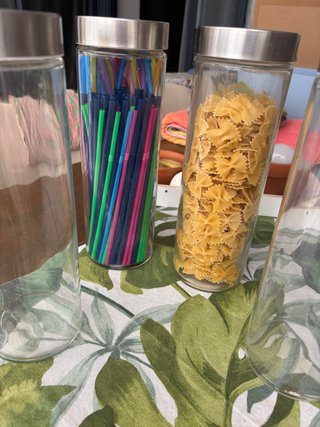 6 Botes de cristal para almacenamiento