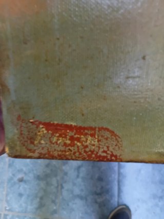 Antico dipinto olio su tela