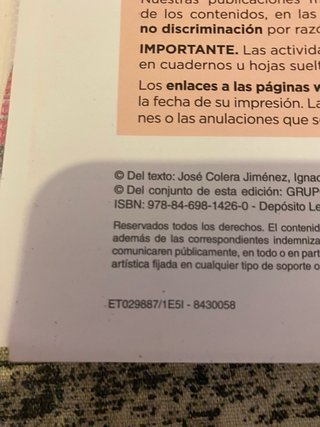 Libro Matemáticas ESO 2 Anaya