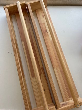 Scaffale FLISAT IKEA in legno (2 pz)