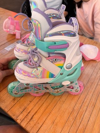 Patines ajustables SULIFEE arcoíris unicornio